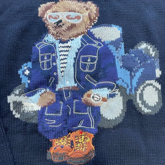 Polo Ralph Lauren Bear Crewneck Sweater - Picture 2 of 6